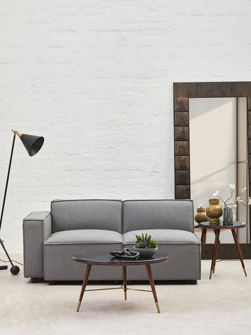 Toulouse Grey Fabric Left Arm Modular Sofa