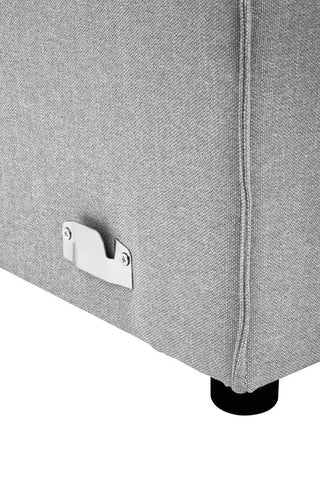 Toulouse Grey Fabric Right Arm Modular Sofa
