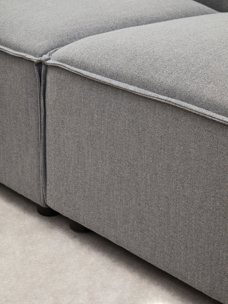 Toulouse Grey Fabric Right Arm Modular Sofa