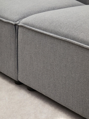 Toulouse Grey Fabric Right Arm Modular Sofa
