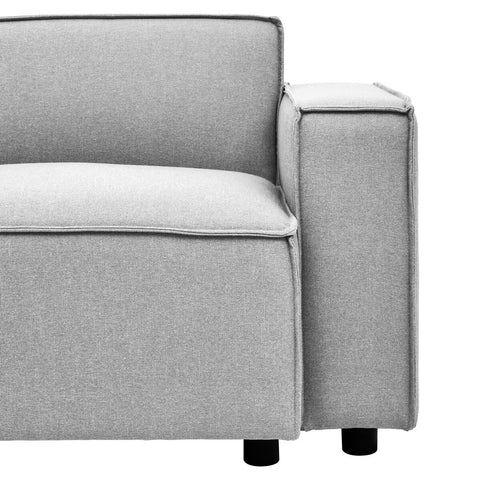 Toulouse Grey Fabric Right Arm Modular Sofa