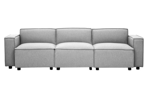 Toulouse Grey Fabric Right Arm Modular Sofa
