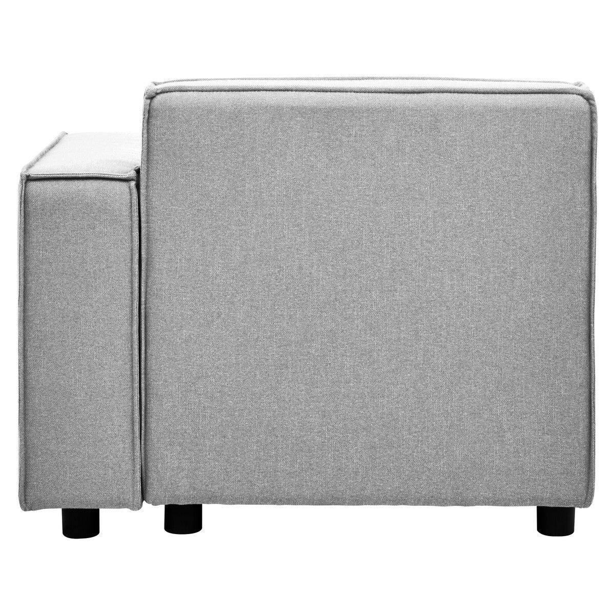 Toulouse Grey Fabric Right Arm Modular Sofa