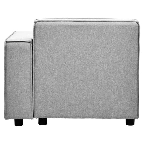 Toulouse Grey Fabric Right Arm Modular Sofa