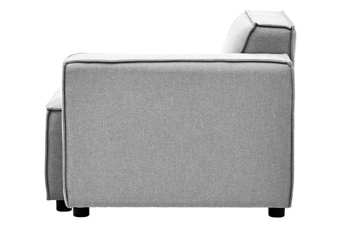 Toulouse Grey Fabric Right Arm Modular Sofa