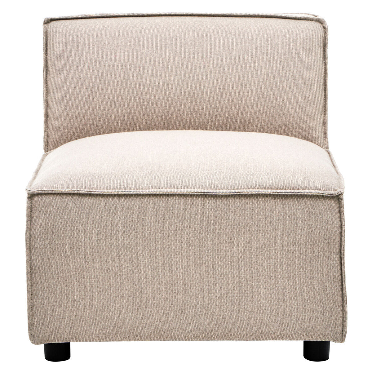 Toulouse Natural Fabric Armless Modular Sofa