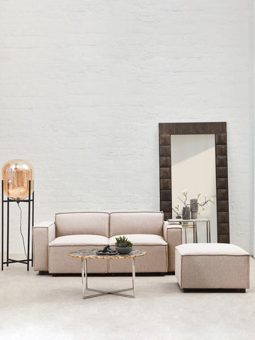 Toulouse Natural Fabric Armless Modular Sofa