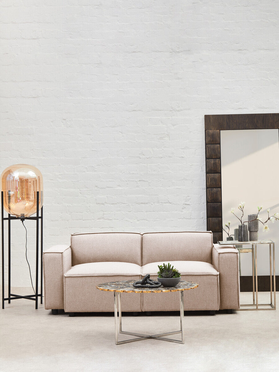 Toulouse Natural Fabric Armless Modular Sofa