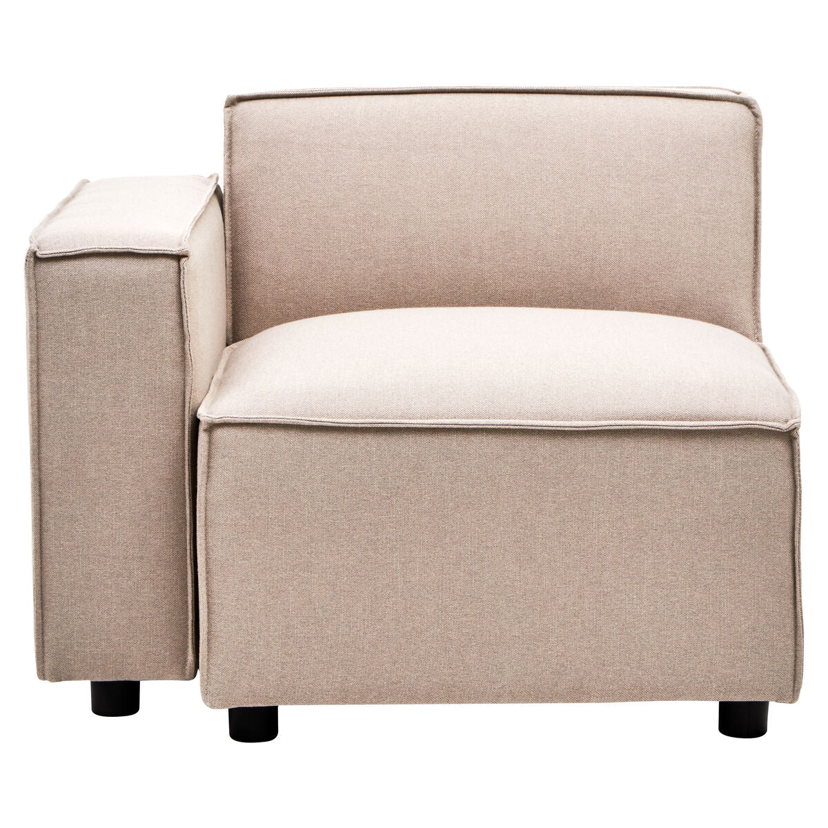 Toulouse Natural Fabric Left Arm Modular Sofa
