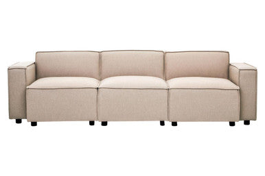 Toulouse Natural Fabric Left Arm Modular Sofa