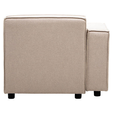 Toulouse Natural Fabric Left Arm Modular Sofa