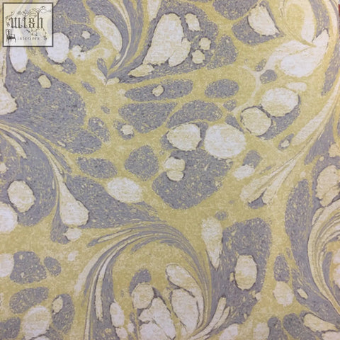Yellow and gray marbled tourmaline wallpaper with swirling organic patterns check shipping times for availability