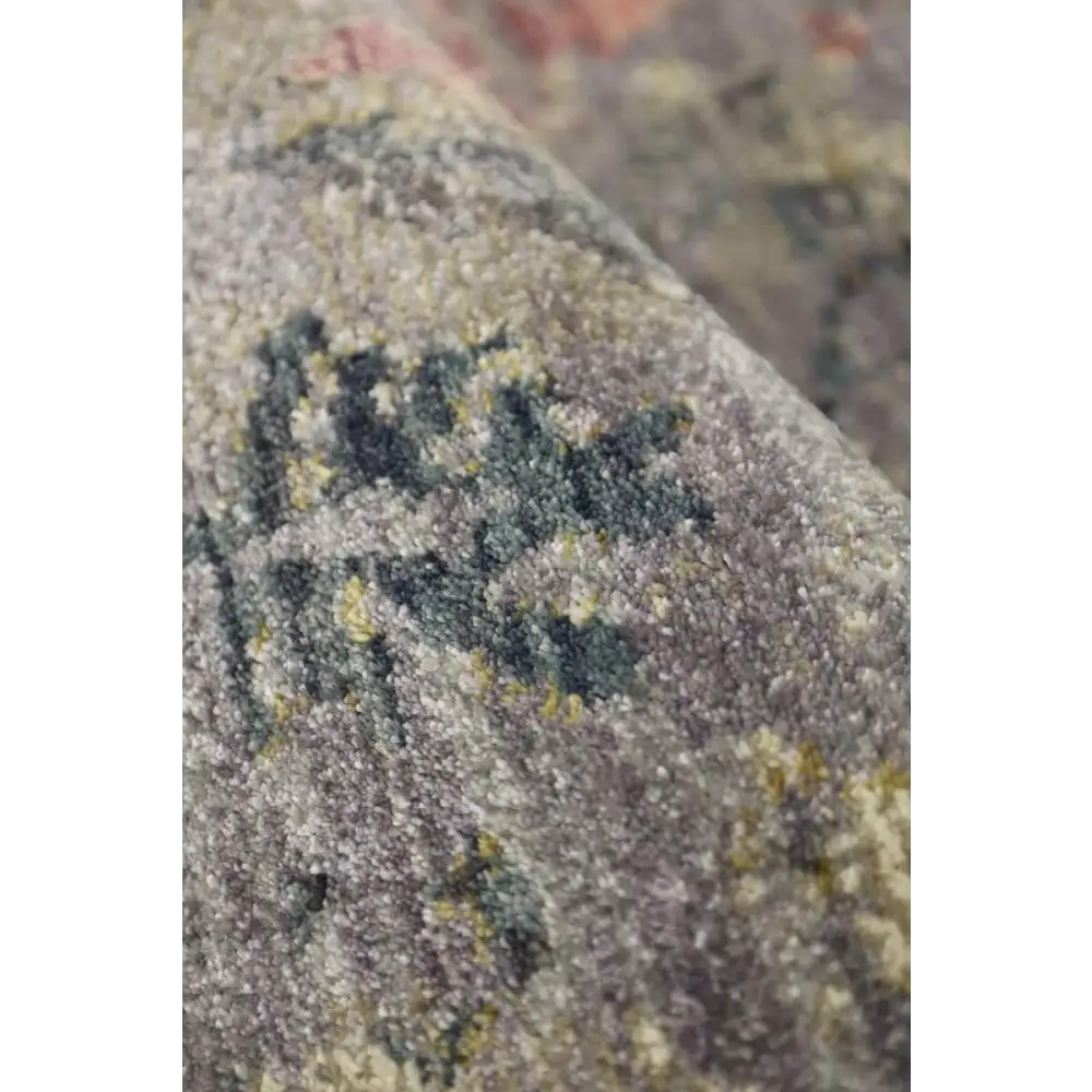 Traditional Floral Vintage Rug – Grey Blue & Beige Elegance - Rugs