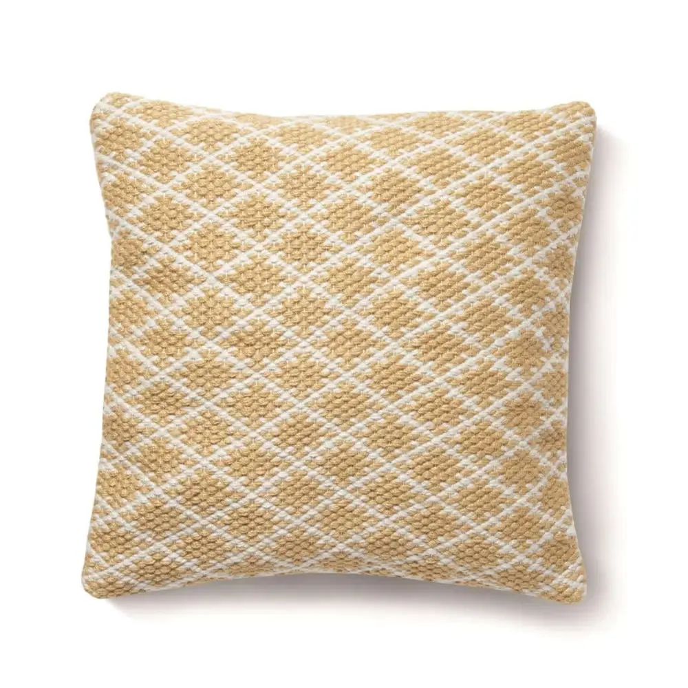 Trellis Design Woven Cushion - Gold / 45X45 cm - Home Accessories