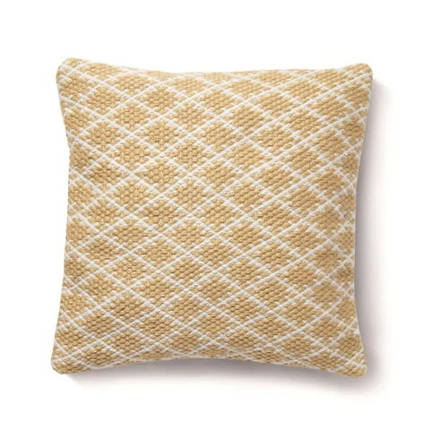 Trellis Design Woven Cushion - Gold / 45X45 cm - Home Accessories