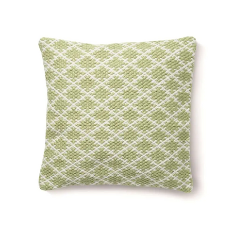 Trellis Design Woven Cushion - Green / 45X45 cm - Home Accessories