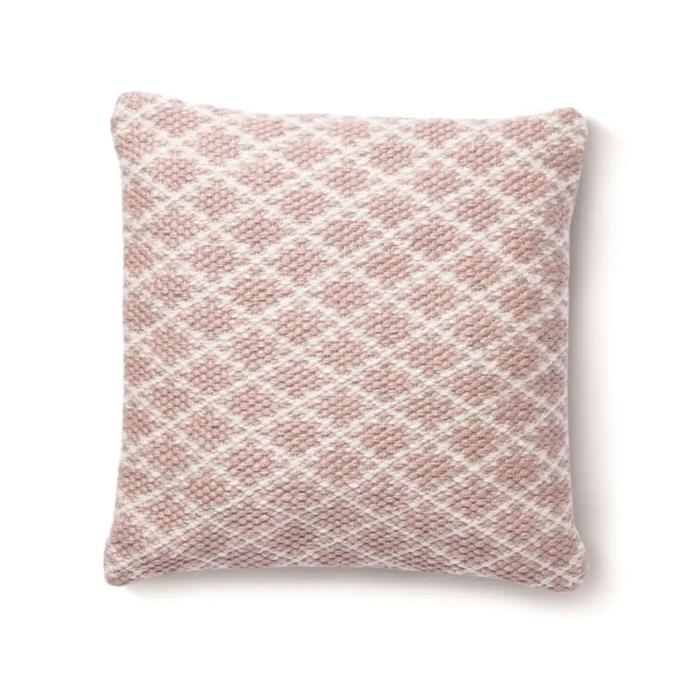 Trellis Design Woven Cushion - Rose / 45X45 cm - Home Accessories