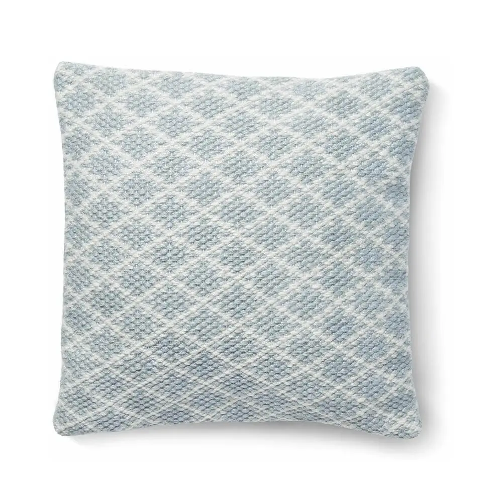 Trellis Design Woven Cushion - Sky Grey / 45X45 cm - Home Accessories