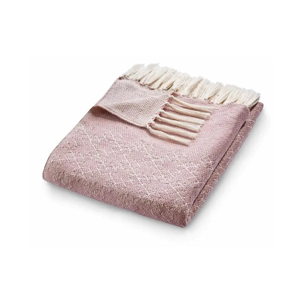 Trellis Design Woven Throw - Rose - Home Accessories
