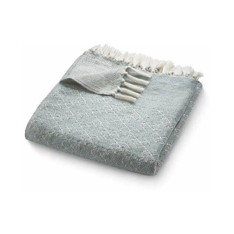 Trellis Design Woven Throw - Sky Grey - Home Accessories