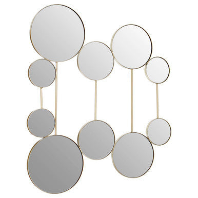 Trento Wall Mirror with Gold Finish Frame