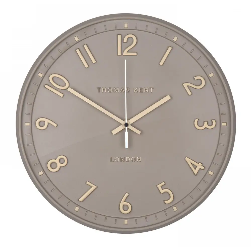 Tresco Round Wall Clock - Beige - clock