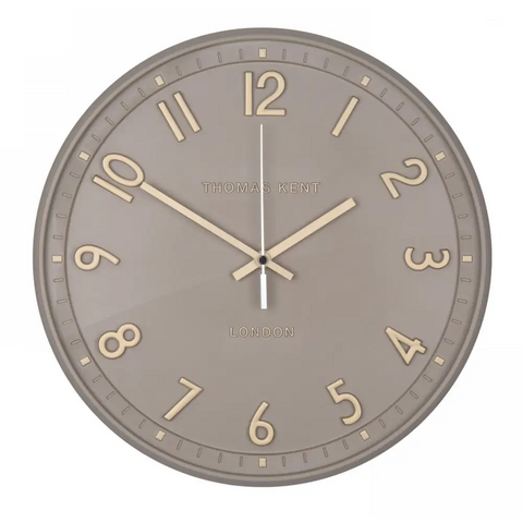Tresco Round Wall Clock - Beige - clock