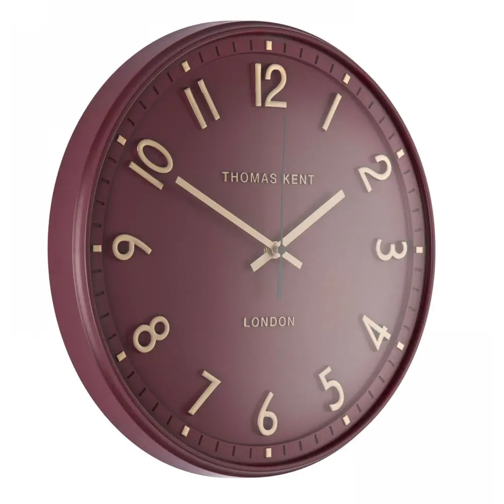 Tresco Round Wall Clock - berry - clock