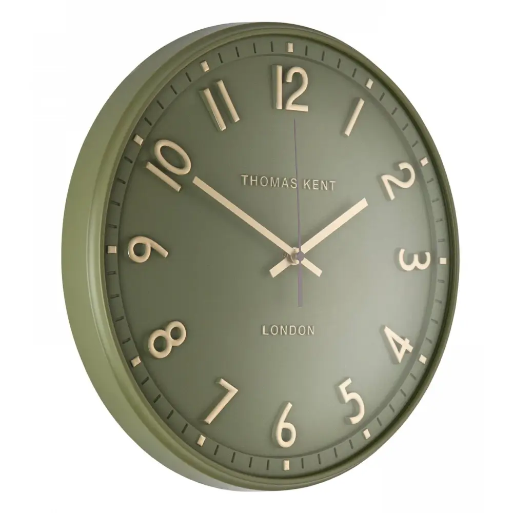 Tresco Round Wall Clock - Green - clock