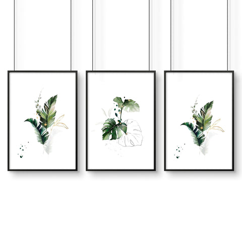 Large pictures for the living room | set of 3 framed wall art
