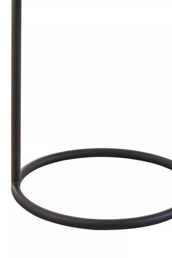 Sleek black metal side table with minimalist design perfect for modern spaces trosa black hanging top side table