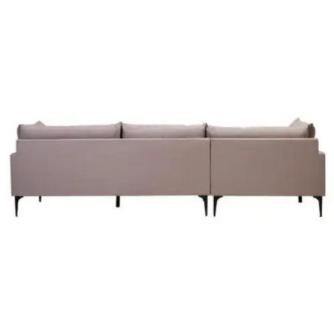 Troyes Grey Three Seat Left Chaise Sofa - Sofa