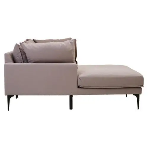 Troyes Grey Three Seat Left Chaise Sofa - Sofa
