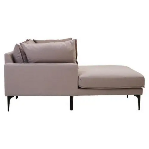 Troyes Grey Three Seat Left Chaise Sofa - Sofa