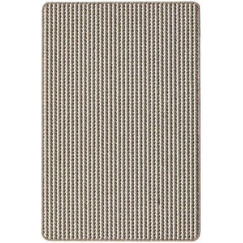 Twist Stripe Washable Mat and Runner Beige
