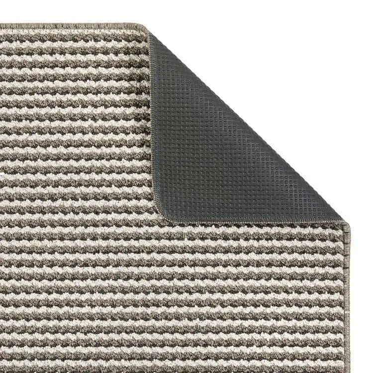 Twist Stripe Washable Mat and Runner Beige - Rugs