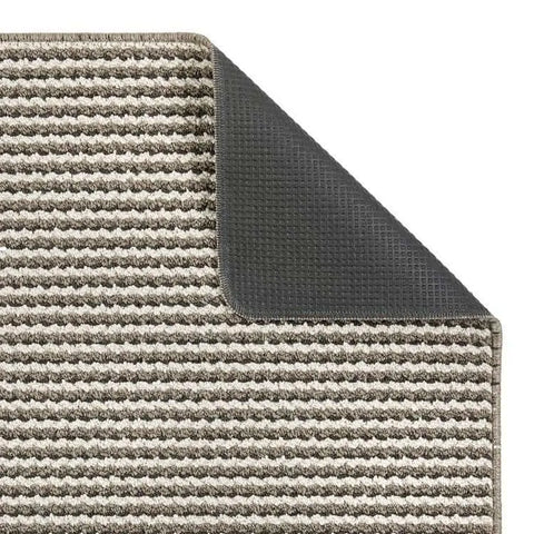 Twist Stripe Washable Mat and Runner Beige - Rugs