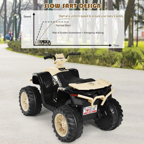 12v Electric Kids Ride On ATV / Quad Bike-Black