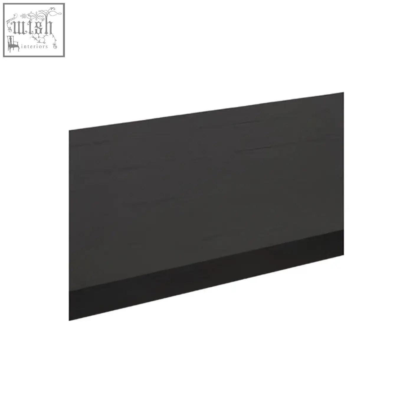 Black rectangular panel with smooth matte finish for ulmus dining table designed for stylish dining table use
