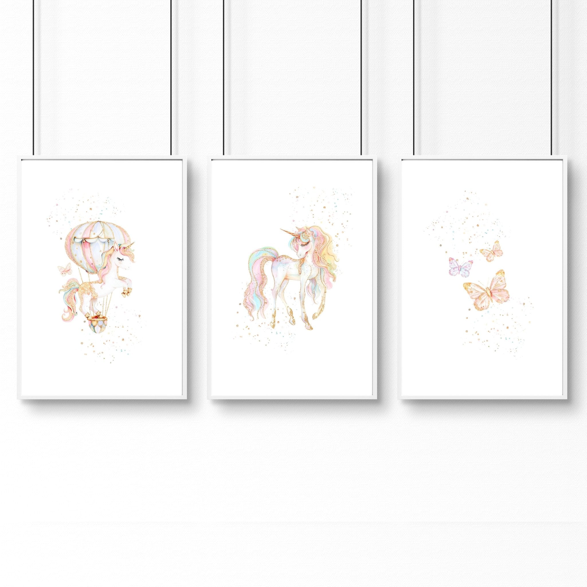 Unicorn Wall Art | Set of 3 wall art prints