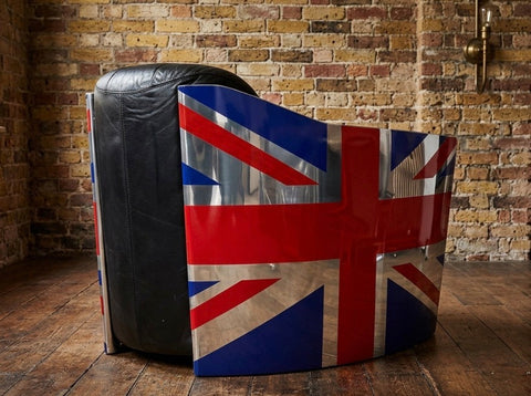 Union Jack Vintage Alloy Tub Chair