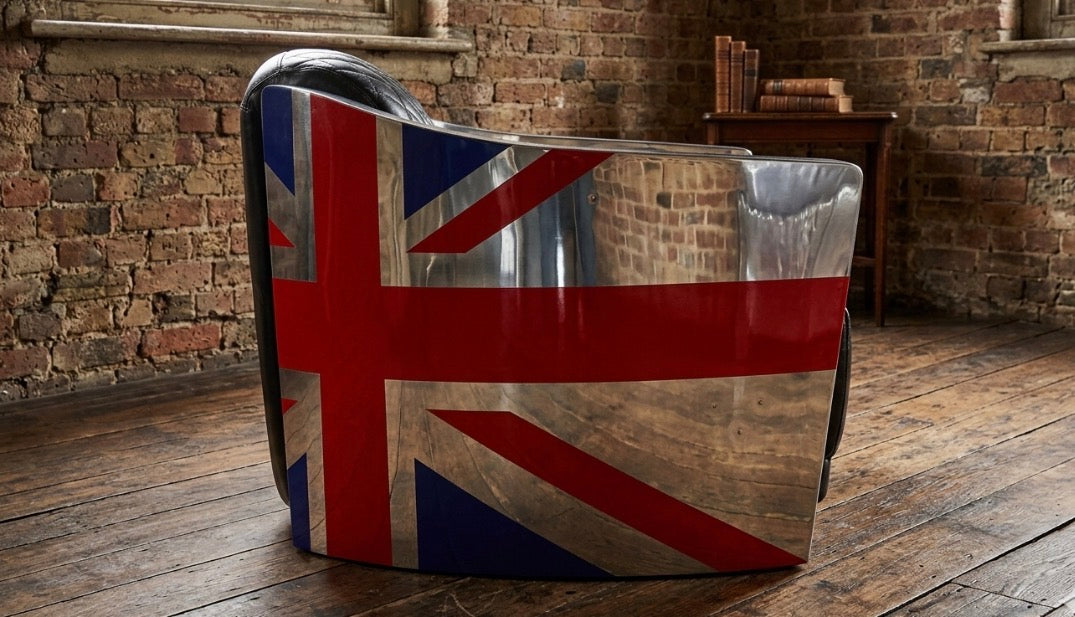 Union Jack Vintage Alloy Tub Chair