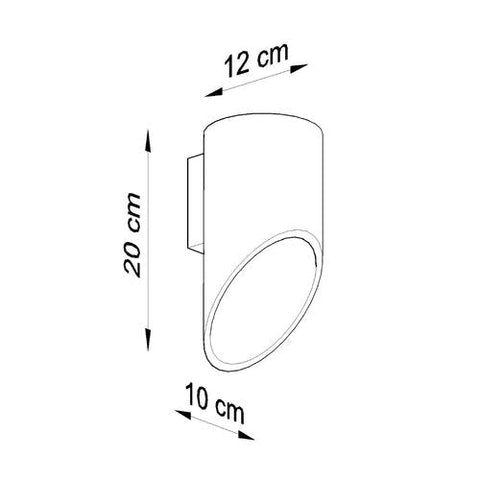 Wall lamp aluminum Penne modern Design G9