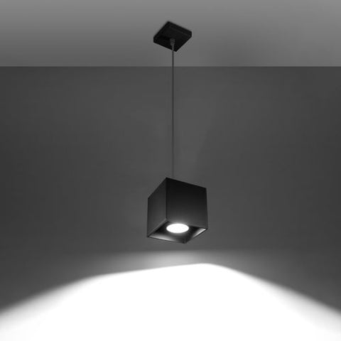 Pendant lamp aluminum Quad modern Design GU10
