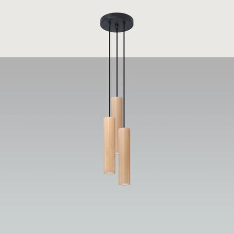 Pendant lamp wood Lino Scandinavian Design GU10