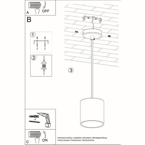 Pendant lamp aluminum Orbis modern Design GU10