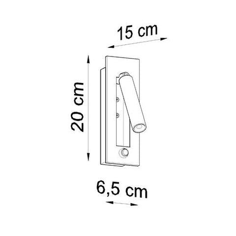 Wall lamp steel Enif modern Design G9