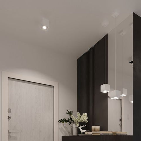 Pendant lamp aluminum Quad modern Design GU10