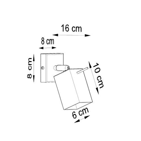 Wall lamp steel Merida modern Design GU10