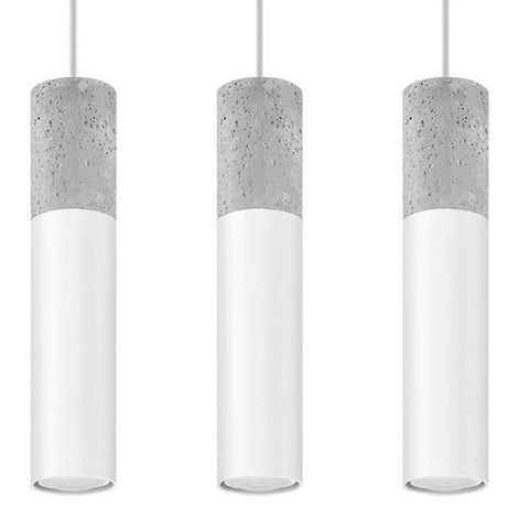 Pendant lamp Steel, concrete Borgio modern Design GU10